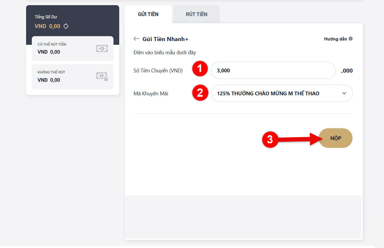 buoc 3: nhap so tien can nap