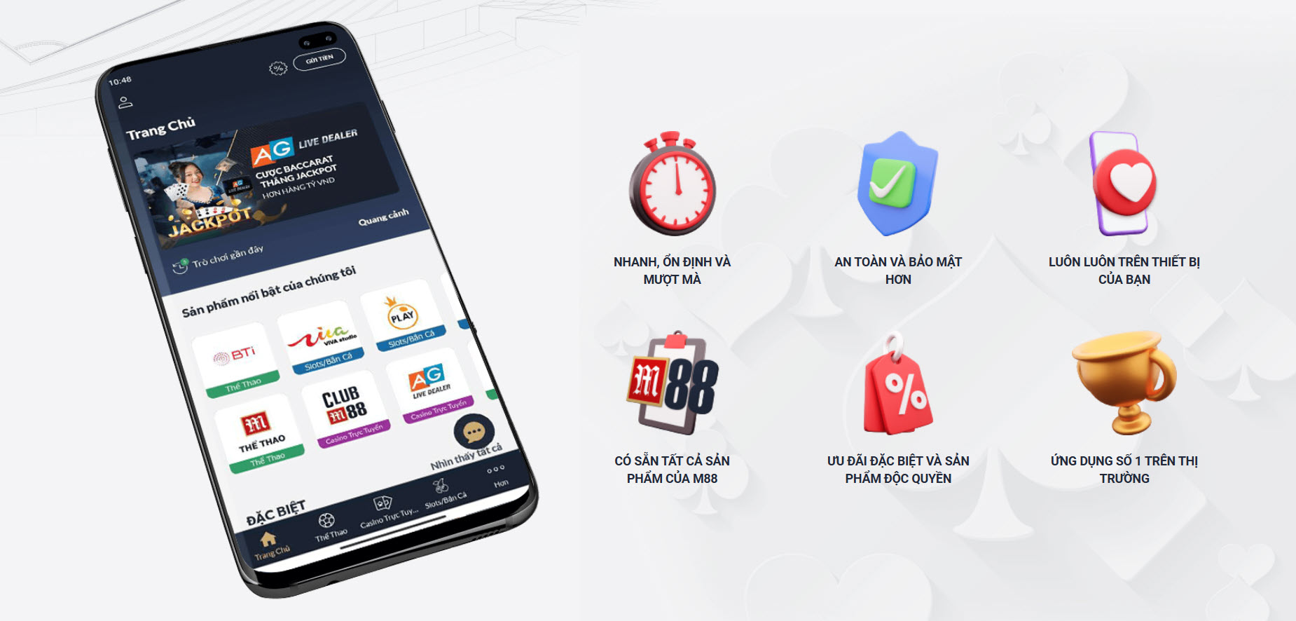 huong dan tai ung dung m88 cho android va ios