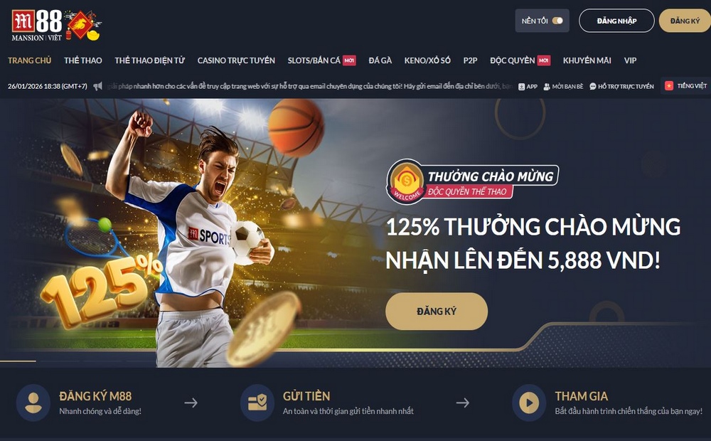 Nhà cái M88 hoạt động minh bạch và hợp pháp